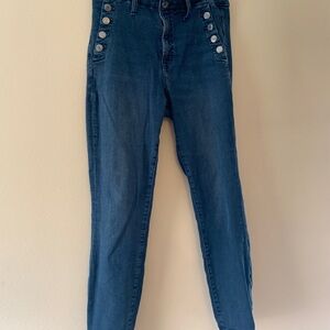 GAP Blue High Rise legging jeans
